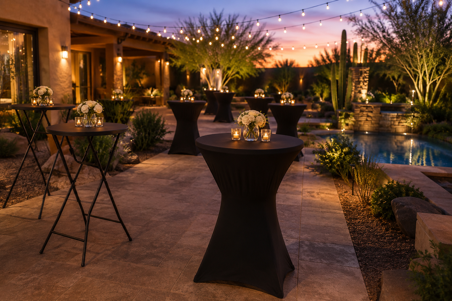 Elegant wedding reception